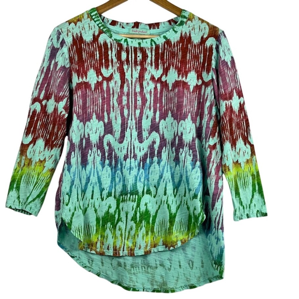 Fresh Produce Women's XS 100% Cotton Sun Ray‎ Asymmetrical Tee